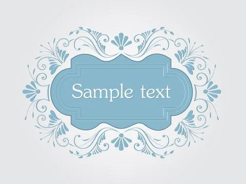 Vector invitation, cards or wedding card with elegant floral elements. Arabes Stock Illustration