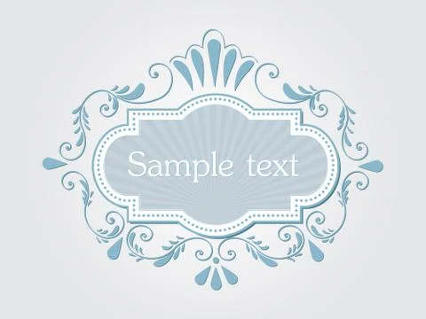 Vector invitation, cards or wedding card with elegant floral elements. Arabes Stock Illustration