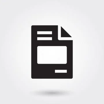 Vector, Invoice Bill Payment File Glyph Icon for any purposes perfect for web Stock Illustration