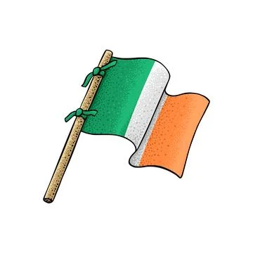Vector of Ireland Flag Stock Illustration