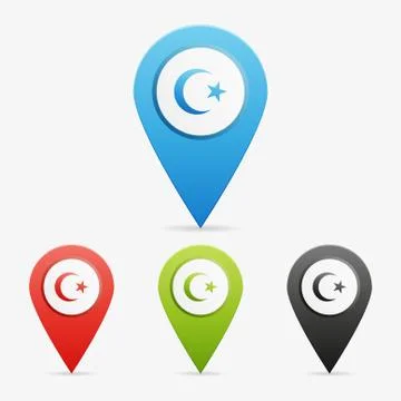 Vector islam pointers Stock Illustration
