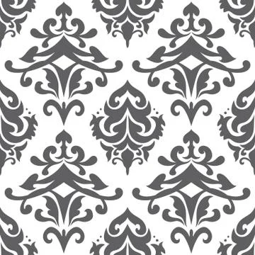 Vector Islamic Damask Pattern Stock Illustration