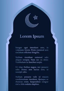 Vector islamic ethnic invitation background Stock Illustration