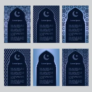 Vector islamic ethnic invitation background Stock Illustration