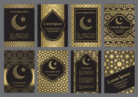 Vector islamic ethnic invitation design or background Stock Illustration