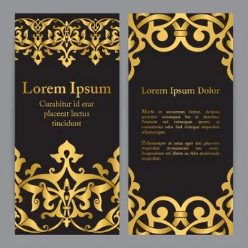 Vector islamic ethnic invitation design or background Illustrazione stock