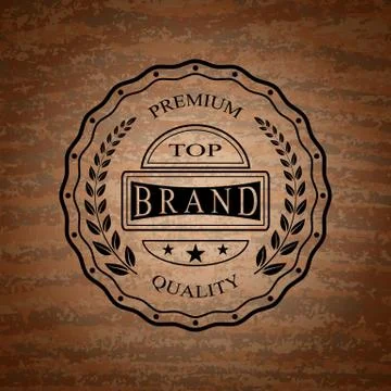 The vector isolated badge Illustrazione stock