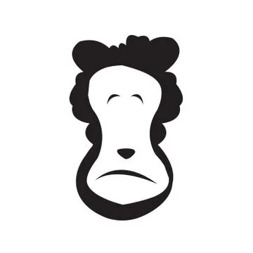 Vector. Isolated cartoon sheep head. Stock Illustration
