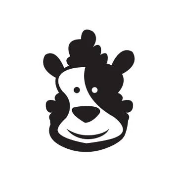 Vector. Isolated cartoon sheep head. Stock Illustration