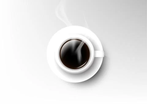 Vector isolated cup of coffee collection, americano Stock Illustration