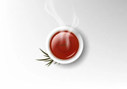 Vector isolated cup of coffee collection, chinese tea Stock Illustration