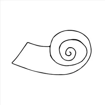 Vector isolated doodle element, mat for home workout and yoga, coloring book Stock Illustration