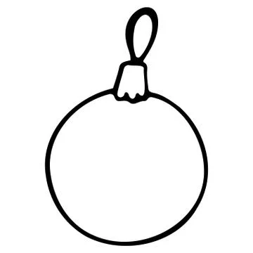 Vector isolated element, Christmas decoration, Christmas ball. Stock Illustration