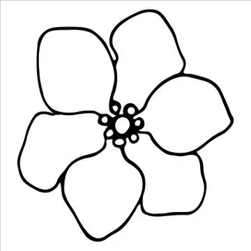 Vector isolated element. Illustration with flower, herbal Stock Illustration