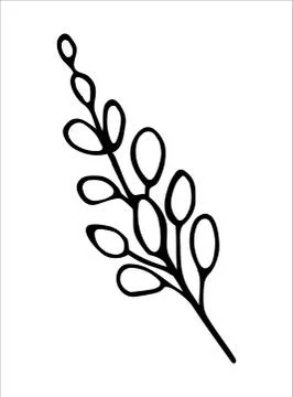 Vector isolated element. Illustration with flower, herbal Stock Illustration