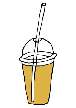 Vector isolated element. Illustration with takeaway food. Logo Stock Illustration