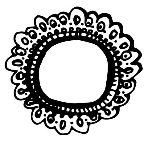 The vector isolated element is a square with rounded corners with a textural Stock Illustration