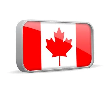 Vector isolated flag of Canada sign. Stock Illustration
