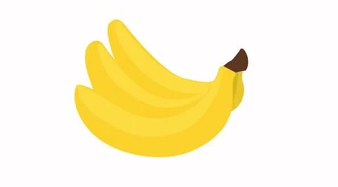 Vector Isolated Illustration of Bananas. Stock Illustration