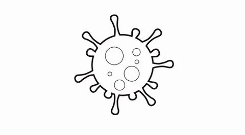 Vector isolated illustration of a coronavirus Stock Illustration