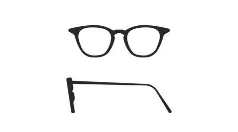 Vector isolated Illustration of a Glasses Frame Stock Illustration