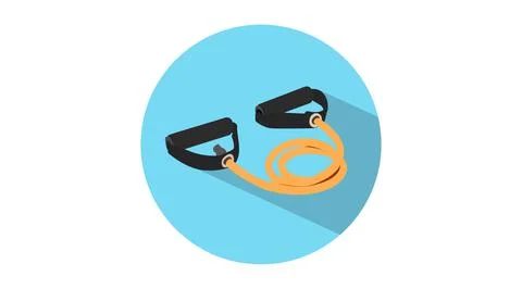 Vector Isolated Illustration of Strech Bands Stock Illustration