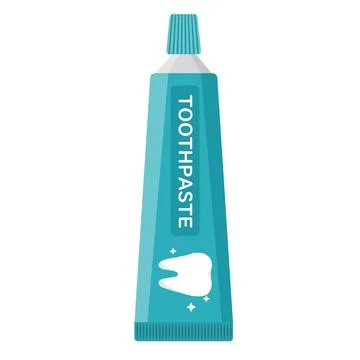 Vector isolated object illustration oral dental care toothpaste 스톡 일러스트