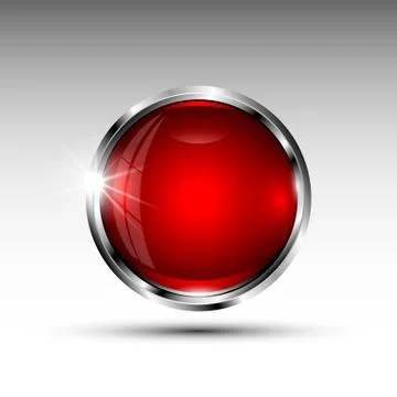 The vector isolated round button Stock Illustration