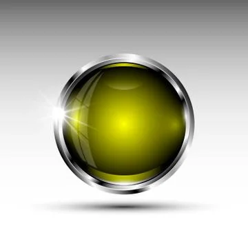 The vector isolated round button Stock Illustration