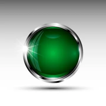 The vector isolated round button Stock-Illustration