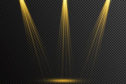 Vector isolated spotlight. Light effect Stock Illustration