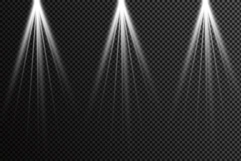 Vector isolated spotlight. Light effect Stock Illustration