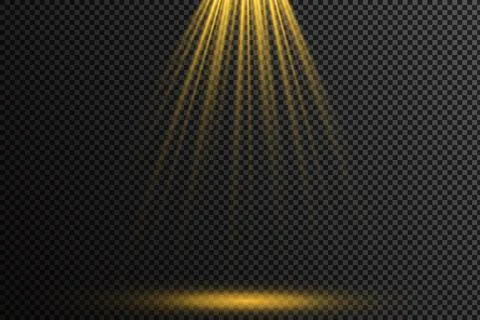 Vector isolated spotlight. Light effect Stock Illustration