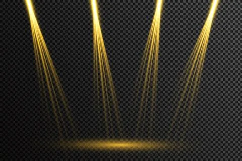 Vector isolated spotlight. Light effect Stock Illustration