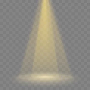 Vector isolated spotlight. Scene illumination. Stock Illustration
