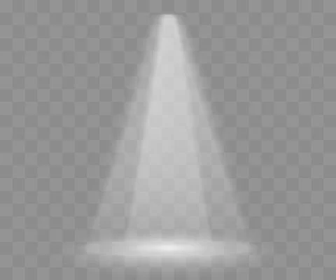 Vector isolated spotlight. Scene illumination. Stock Illustration