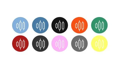 Vector Isolated Trading Icon Set or Illustration Illustrazione stock