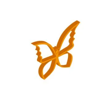 Vector isometric bow icon on a white background Stock Illustration