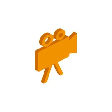 Vector isometric Camcorder icon on a white background Stock-Illustration