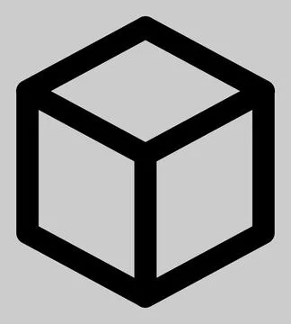 Vector Isometric Cube Icon Illustration Stock Illustration