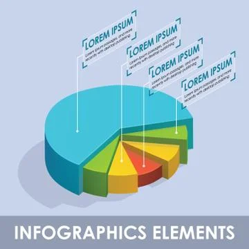 Vector isometric infographic diagram Stock Illustration
