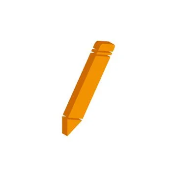 Vector isometric PENCILS icon on a white background Stock Illustration