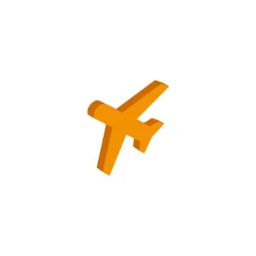 Vector isometric plane icon on a white background Stock-Illustration