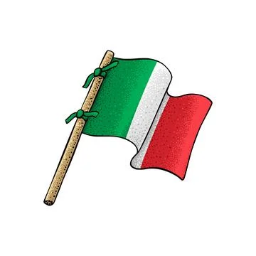 Vector of Italian Flag Stock Illustration