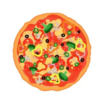 Vector italian pizza Stock Illustration