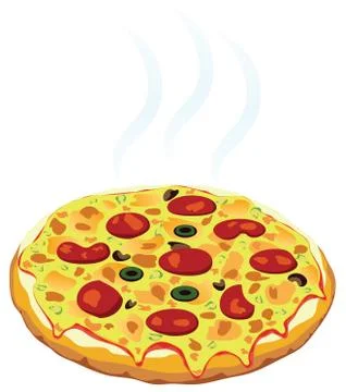 Vector italian pizza Stock Illustration