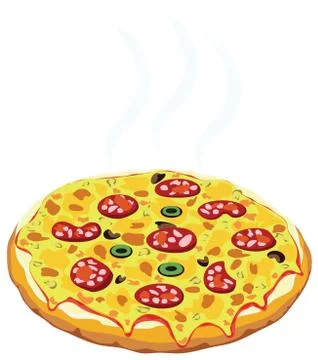 Vector italian pizza Stock Illustration