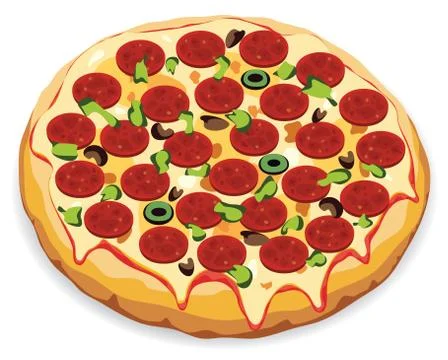 Vector italian pizza Stock Illustration
