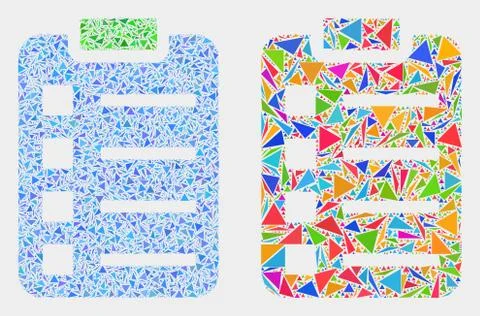 Vector Items Pad Mosaic Icon of Triangle Elements 스톡 일러스트