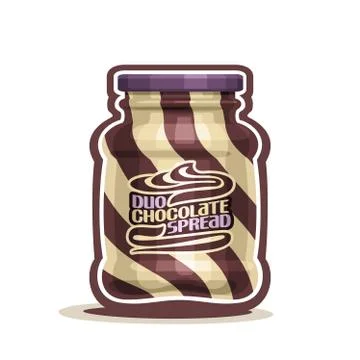 Vector jar for Chocolate Spread Stock Illustration